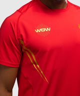 Venum x WOW FC Dry-Tech T-Shirt - Vurig Rood