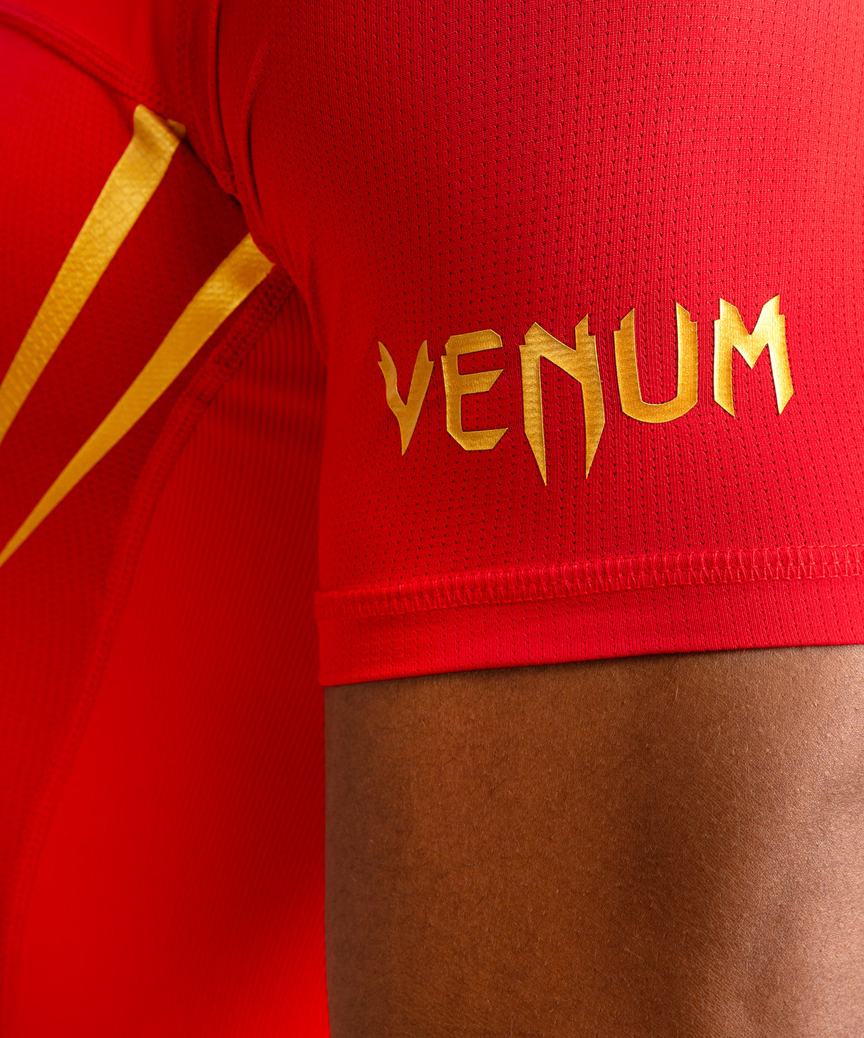 Venum x WOW FC Rashguard - Korte Mouwen - Vurig Rood