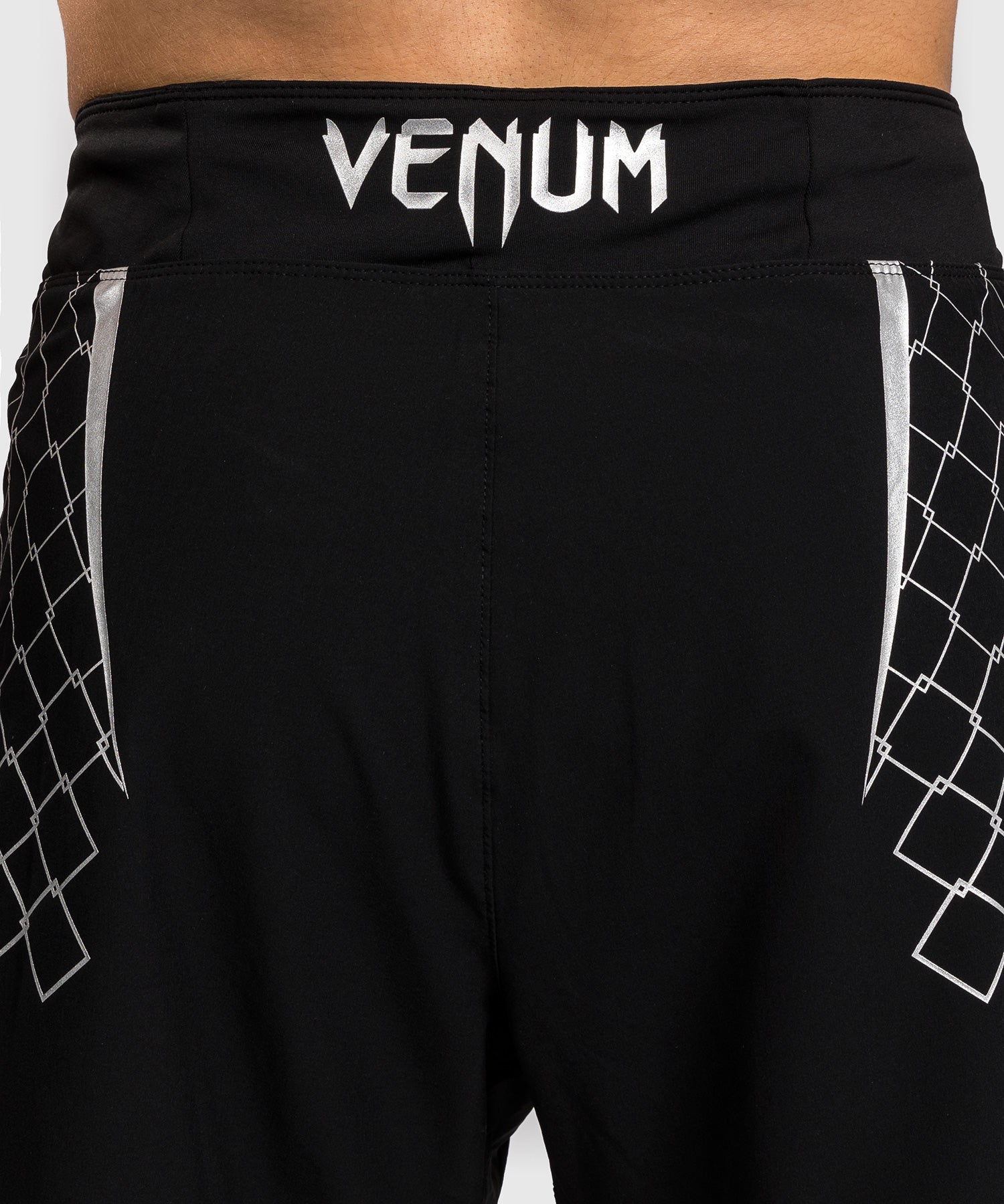 Venum x WOW FC MMA Shorts - Zwart/Zilver Grijs