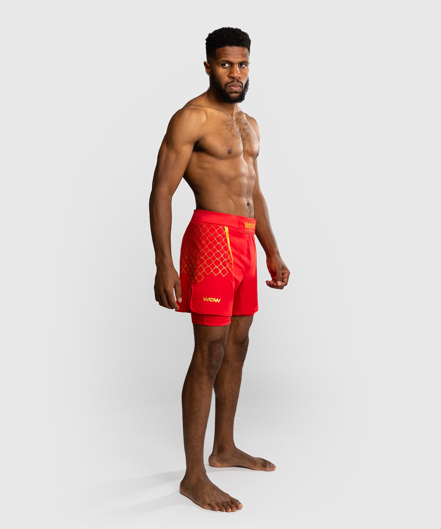 Calções de MMA Venum x WOW FC – Vermelho Ardente