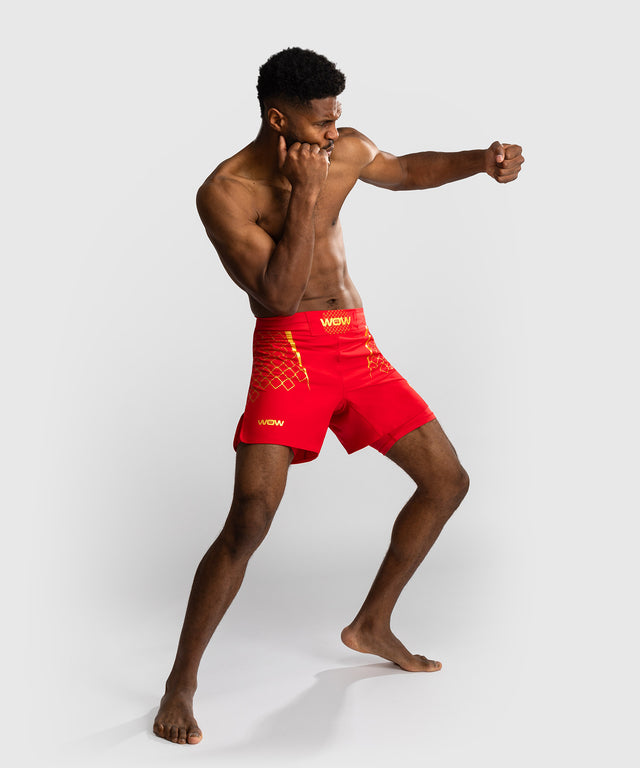 Calções de MMA Venum x WOW FC – Vermelho Ardente