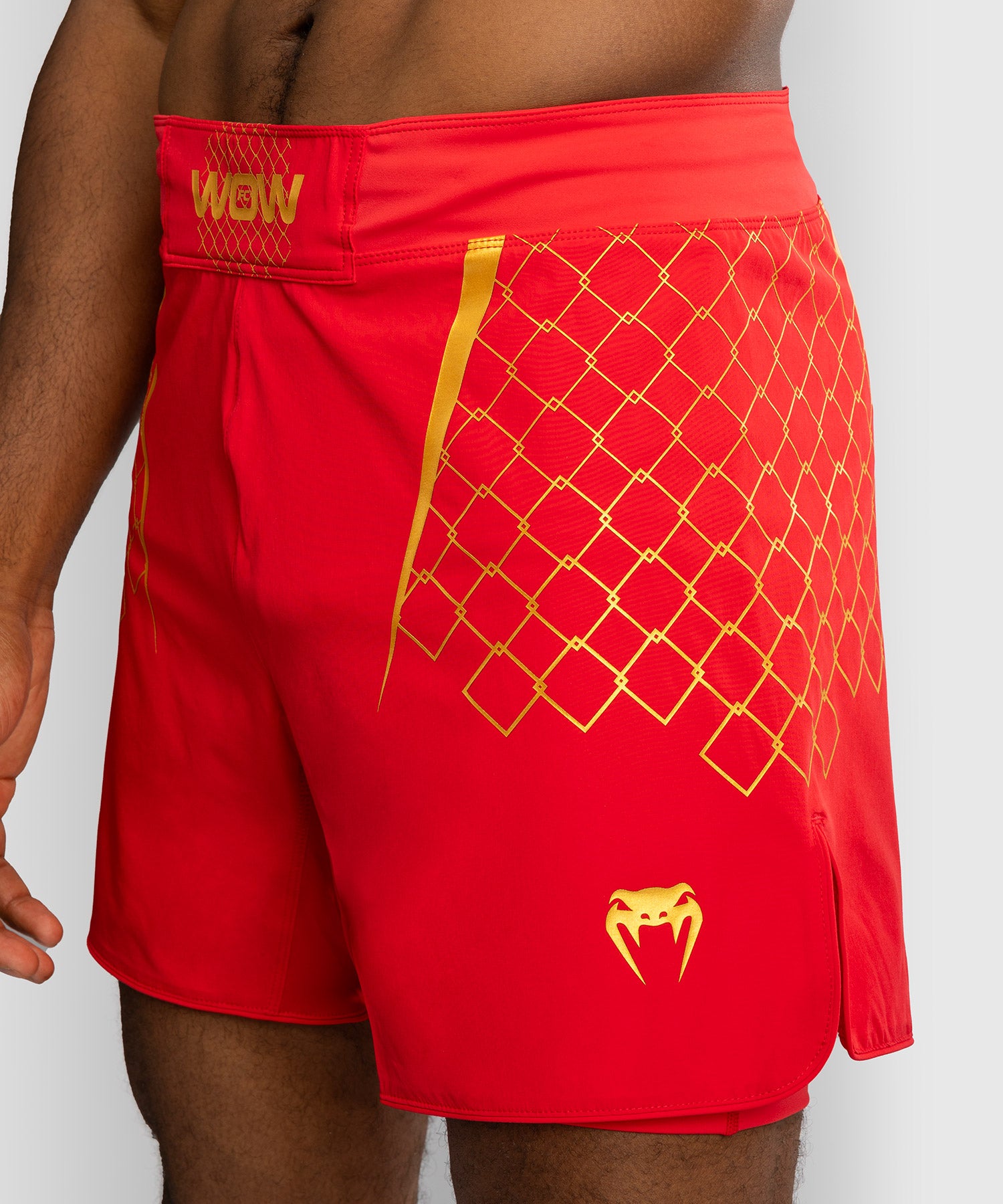 Calções de MMA Venum x WOW FC – Vermelho Ardente