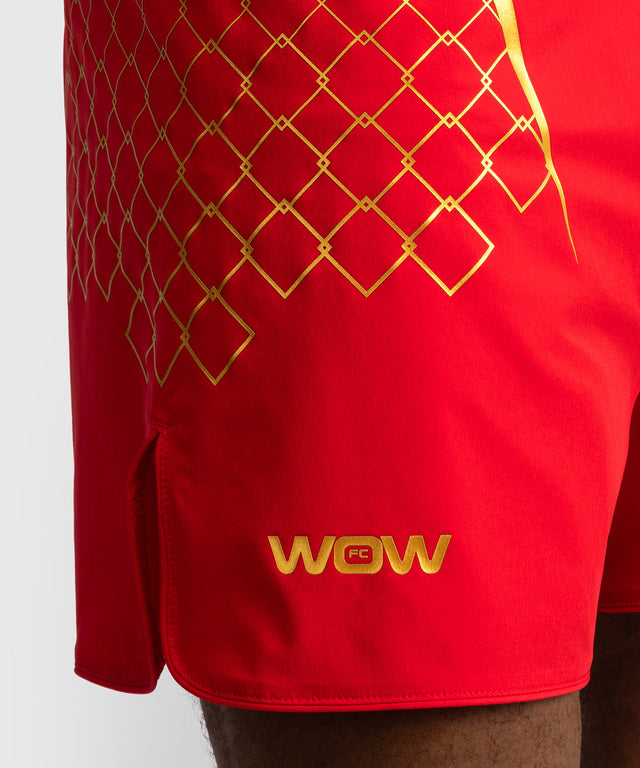 Calções de MMA Venum x WOW FC – Vermelho Ardente