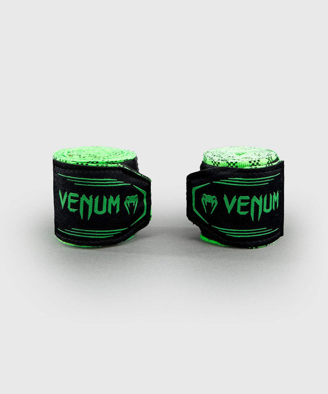 Bandaże bokserskie Venum Tartan – Neon Zielone