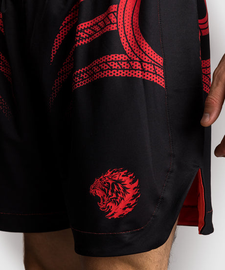 Pantaloni scurți de box Venum x Mike Tyson Tiger – Negru/Roșu