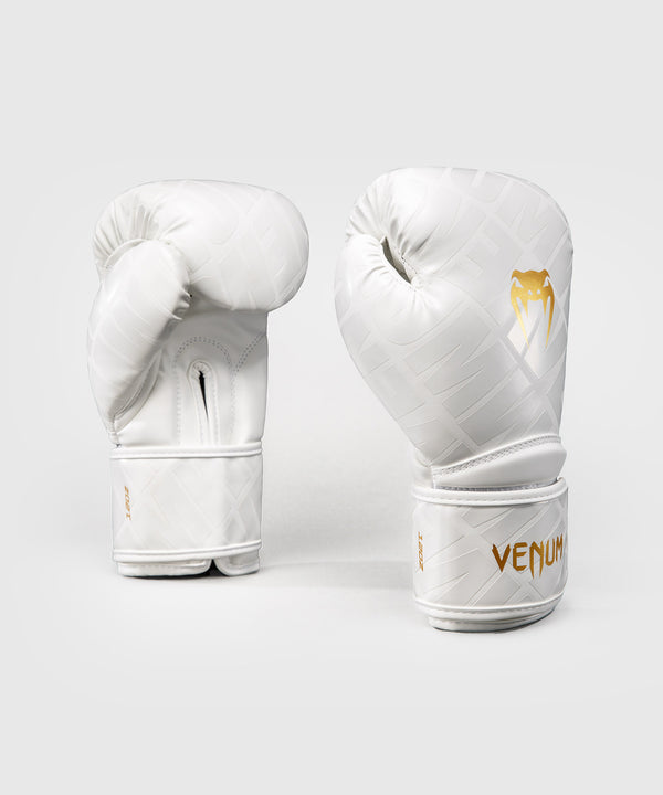 Luvas de boxe Venum Contender 1.5 XT 3D – Branco/Ouro (VENUM-06042-717)