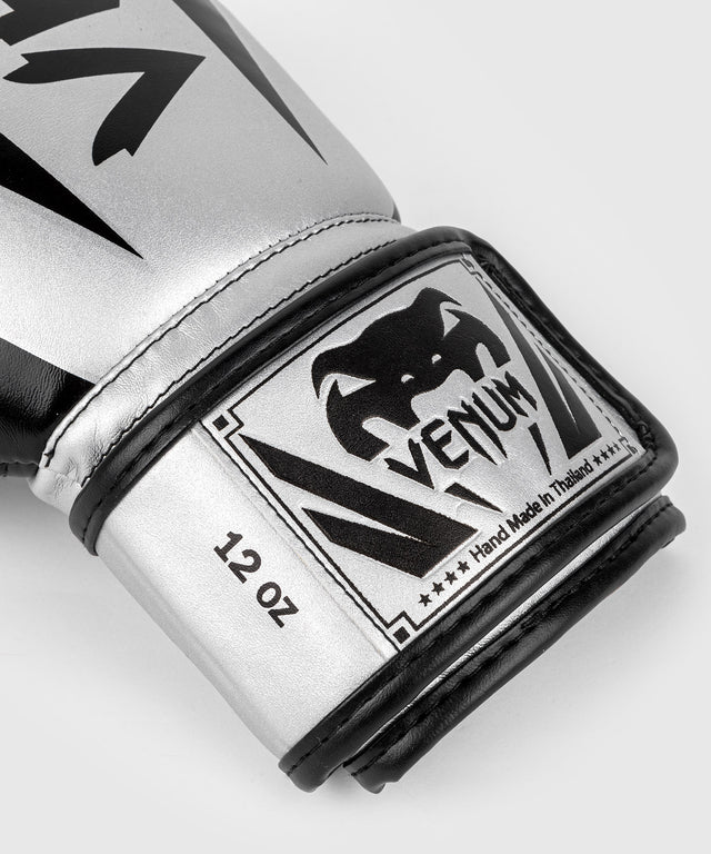 Venum Bokshandschoenen Elite - Zilver/Zwart