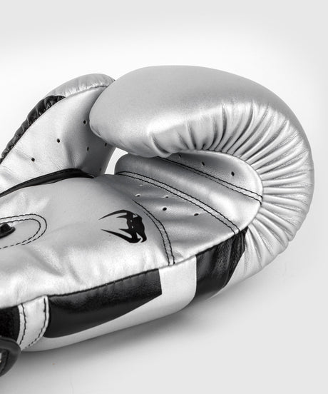 Boxerské rukavice Venum Elite – Stříbrné/Černé