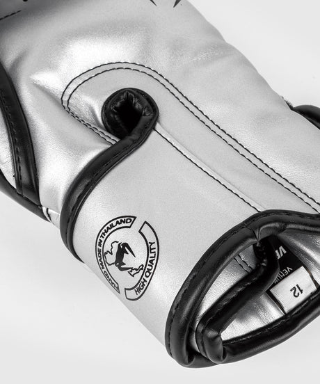 Boxerské rukavice Venum Elite – Stříbrné/Černé