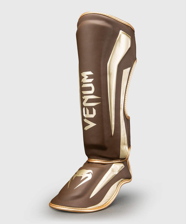 Venum Elite Benskydd - Mörkbrun