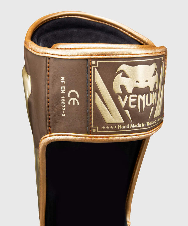 Venum Elite Benskydd - Mörkbrun