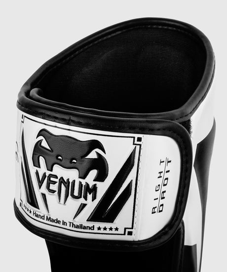 Venum Skinnebensbeskyttere Kickboxing Elite - Hvid/Sort