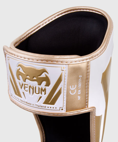 Venum Skinnebensbeskyttere Kickboxing Elite - Hvid/Guld