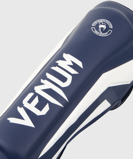 Venum Benskydd Kickboxning Elite – Marinblå/Vit