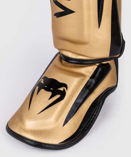Venum Scheenbeschermers Kickboks Elite - Goud/Zwart