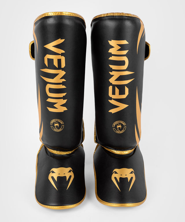 Venum Skinnebensbeskyttere Kickboxing Challenger – Sort/Guld