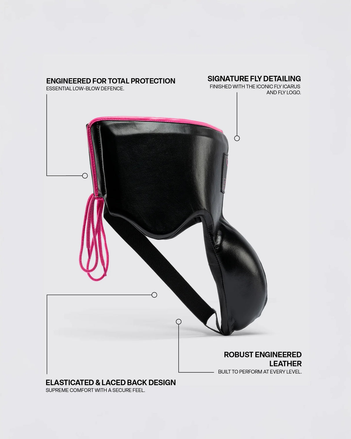 Fly Kruisbeschermer Boksen Wraith X - Zwart/Roze