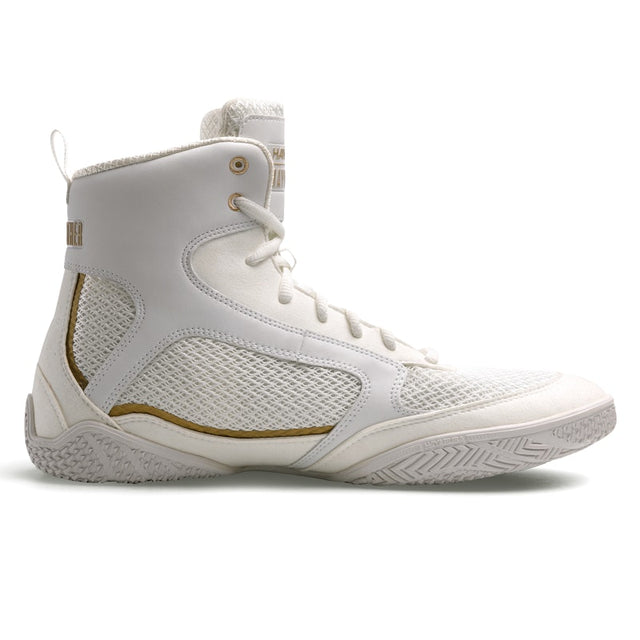Hayabusa x Mayweather Champ Boxing Shoes - White/Gold