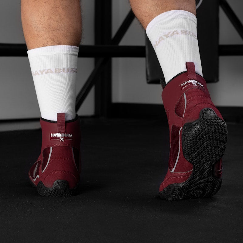 Hayabusa Boksschoenen Pro - Bordeaux Rood/Grijs