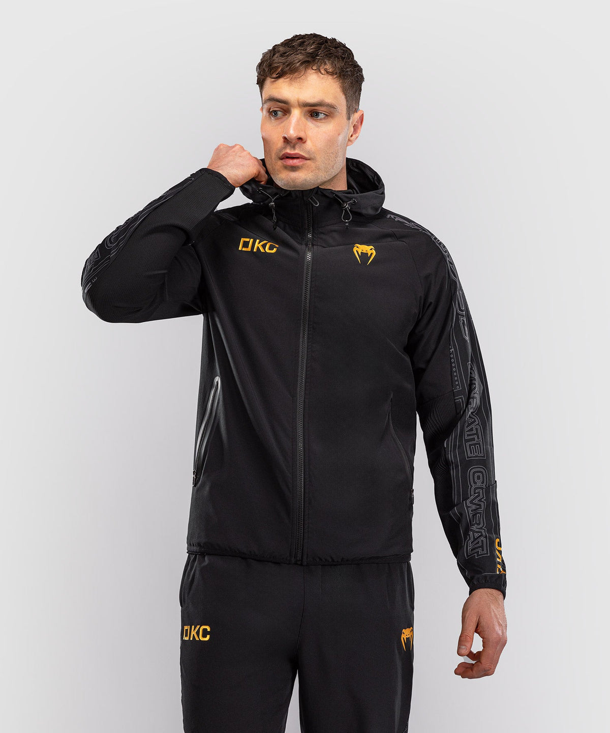 Venum Karate Combat Trainingsjack - Zwart/Grijs