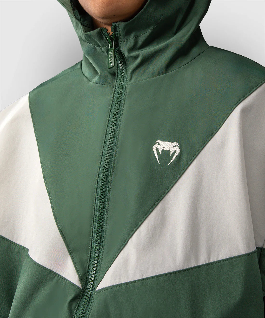 Venum Vectra Trainingsjack Kids - Groen/Gebroken Wit