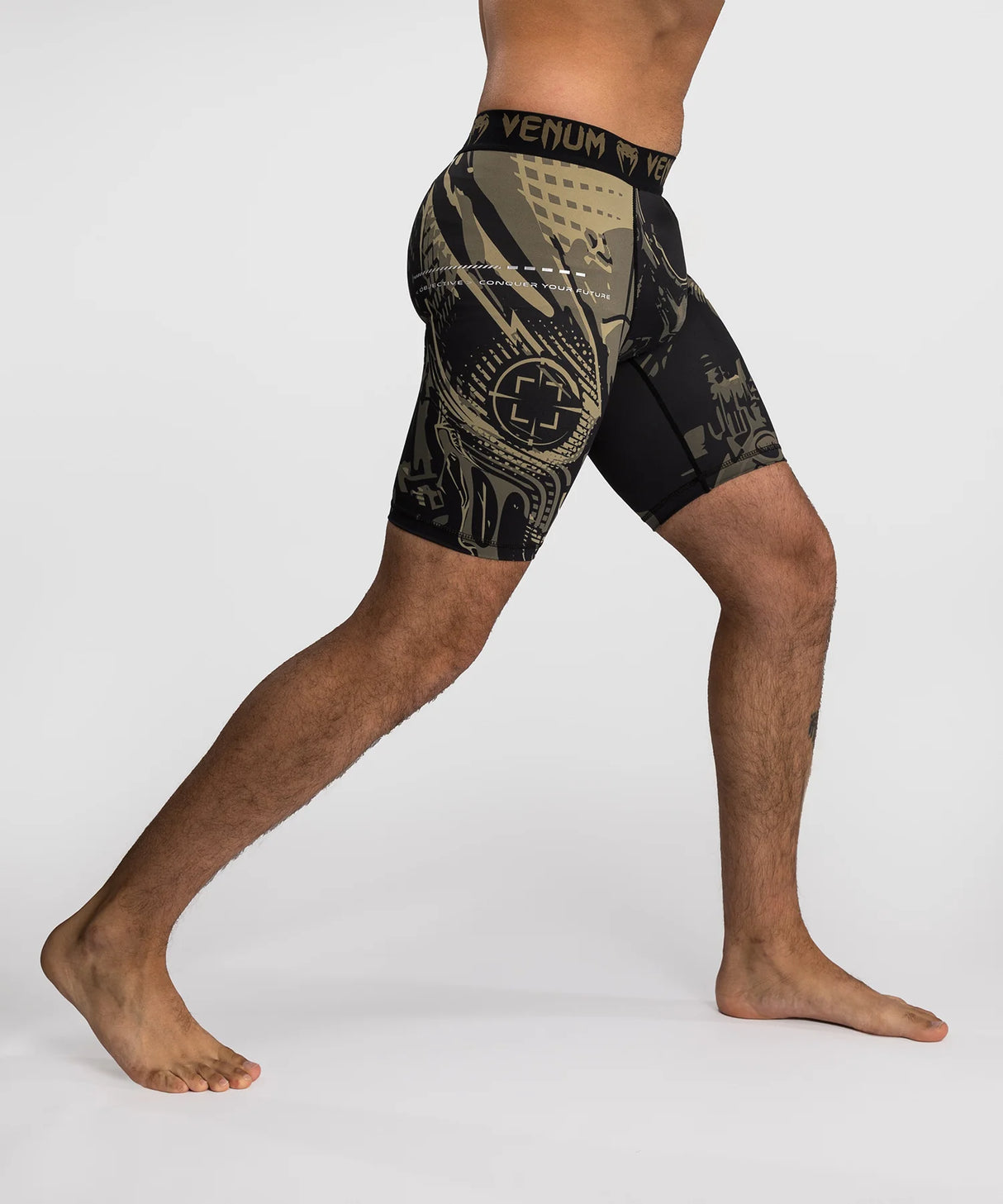 Venum Compressie Shorts Invader - Zwart/Zand