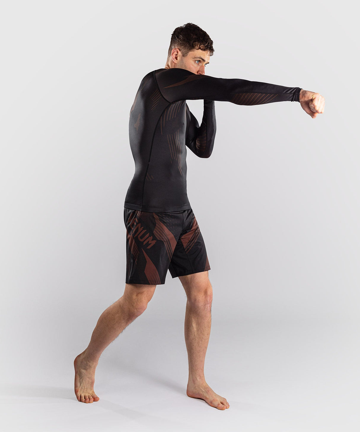 Venum Rashguard No-Gi 6.0 - Zwart/Bruin