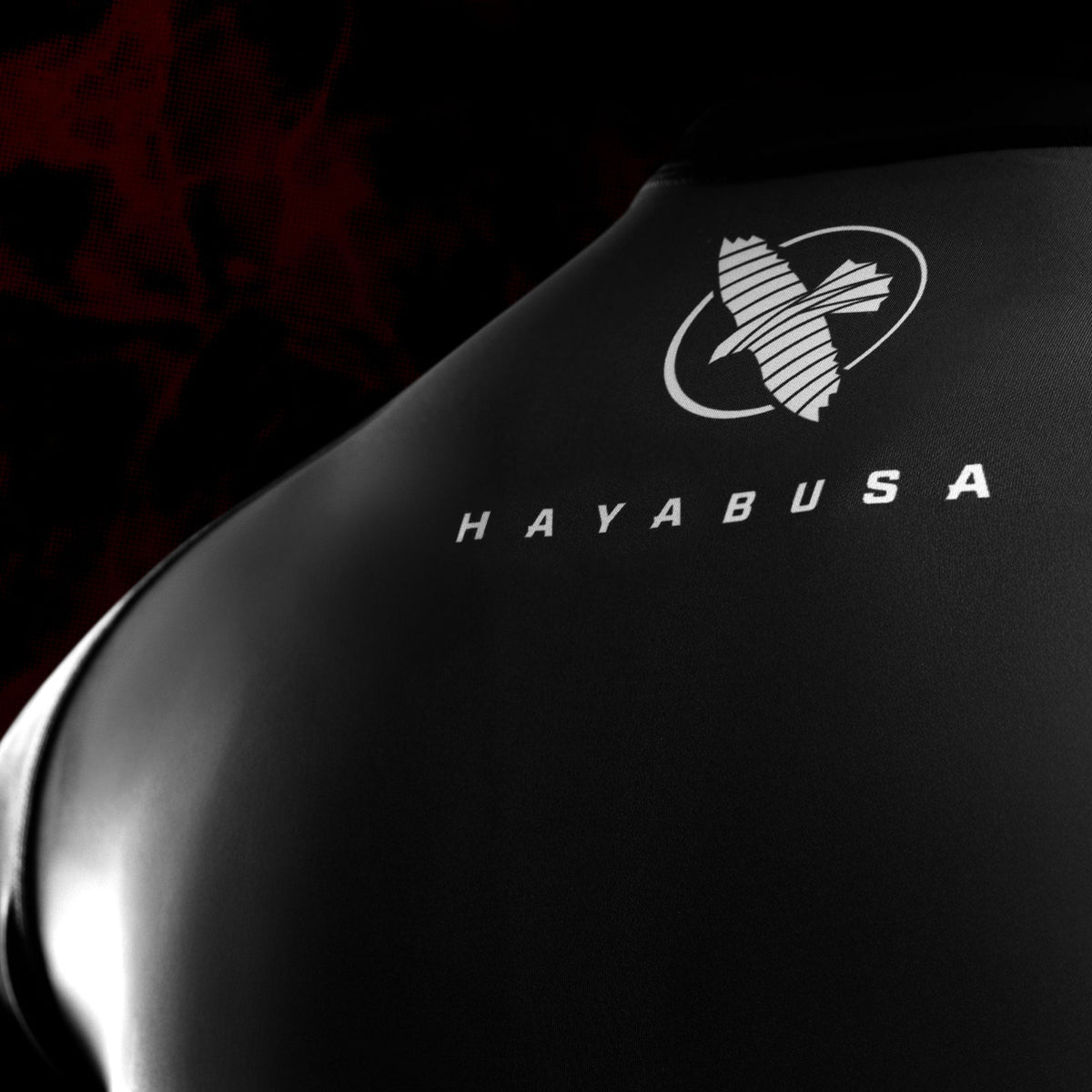 Hayabusa x UFC BJJ Rashguard Korte Mouwen - Zwart/Rood