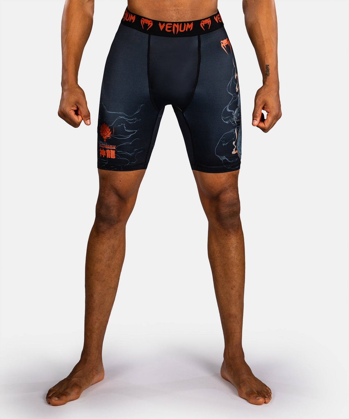Venum Compressieshort Thunder Dragon - Zwart/Grijs/Koper