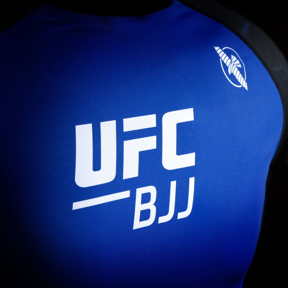 Hayabusa x UFC BJJ Rashguard Korte Mouwen - Zwart/Blauw
