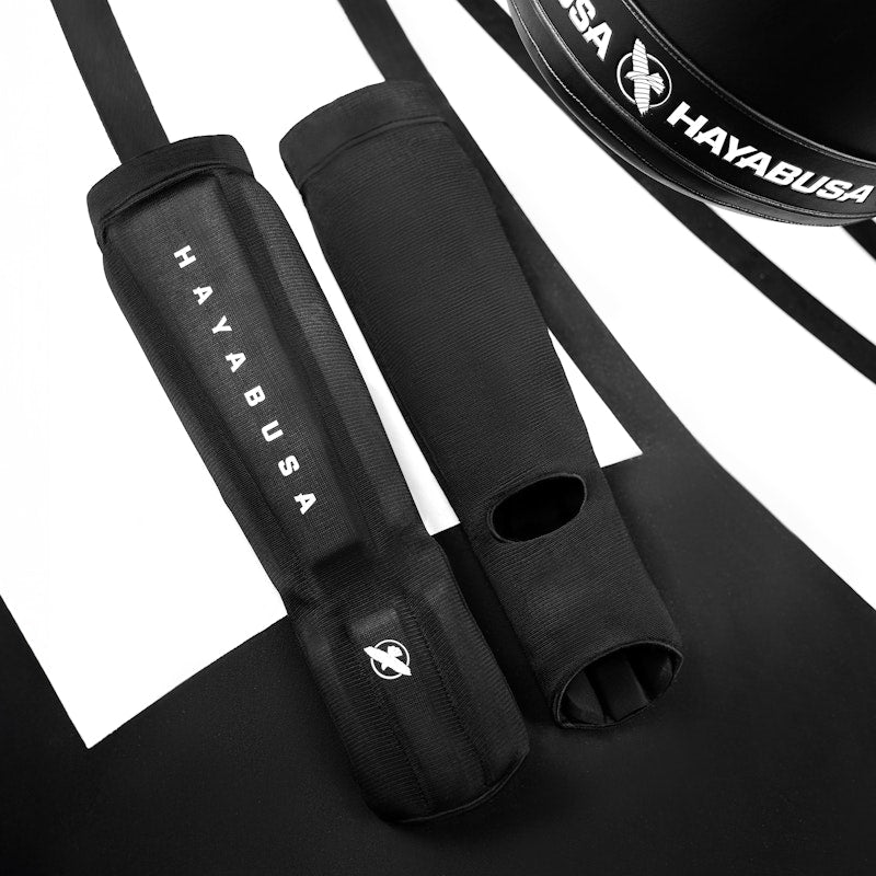 Hayabusa Core Skinnebensbeskyttere - Sort
