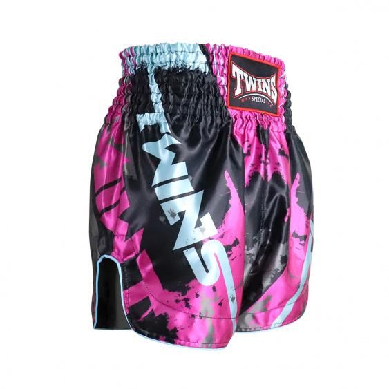 Twins Muay-Thai-Shorts TTBL Candy – Rosa/Schwarz