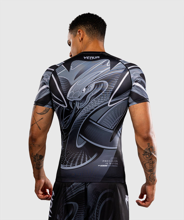 Rashguard Venum Crimson Viper 2.0 Krátké rukávy – Černá/Šedá