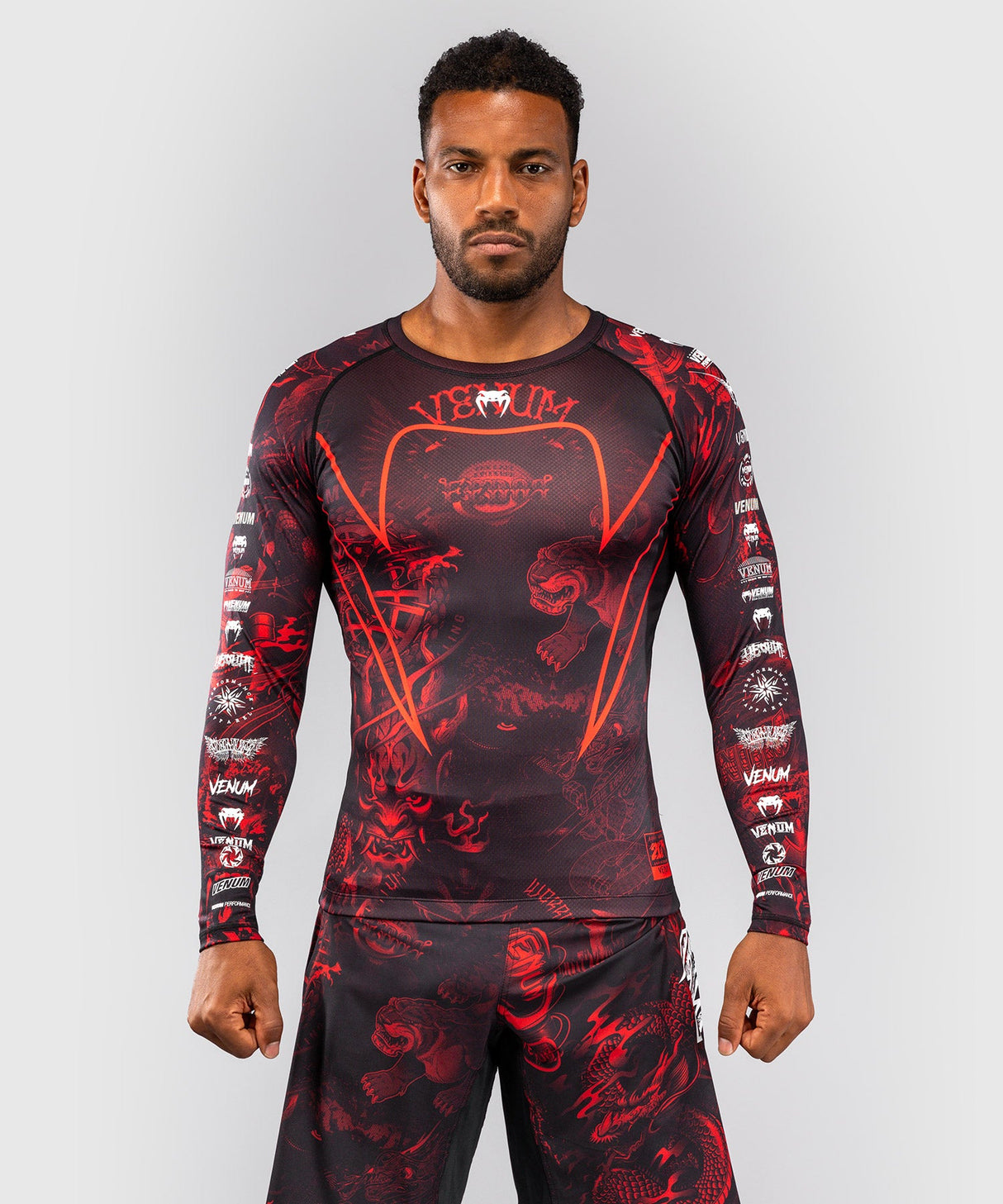 Venum Rashguard 20th Anniversary - Zwart/Rood