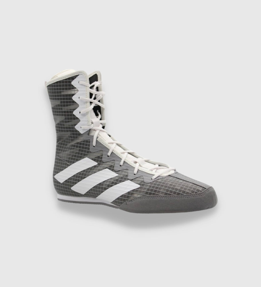 Adidas Boksschoenen Box Hog 4 - Grijs/Wit - Boksschoenen