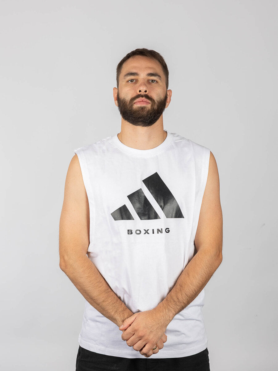 Maiou Adidas Community Boxing – Alb