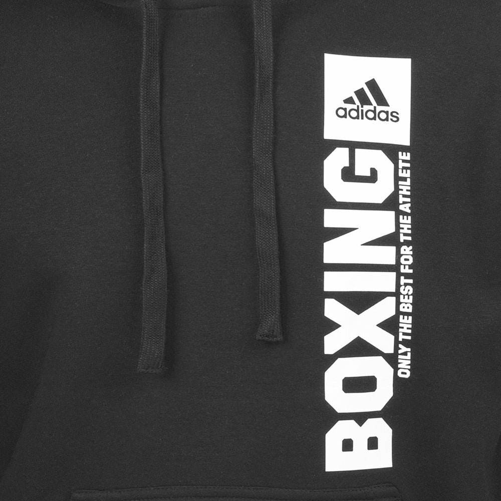 Sudadera Adidas Community Vertical Boxing – Negro/Blanco