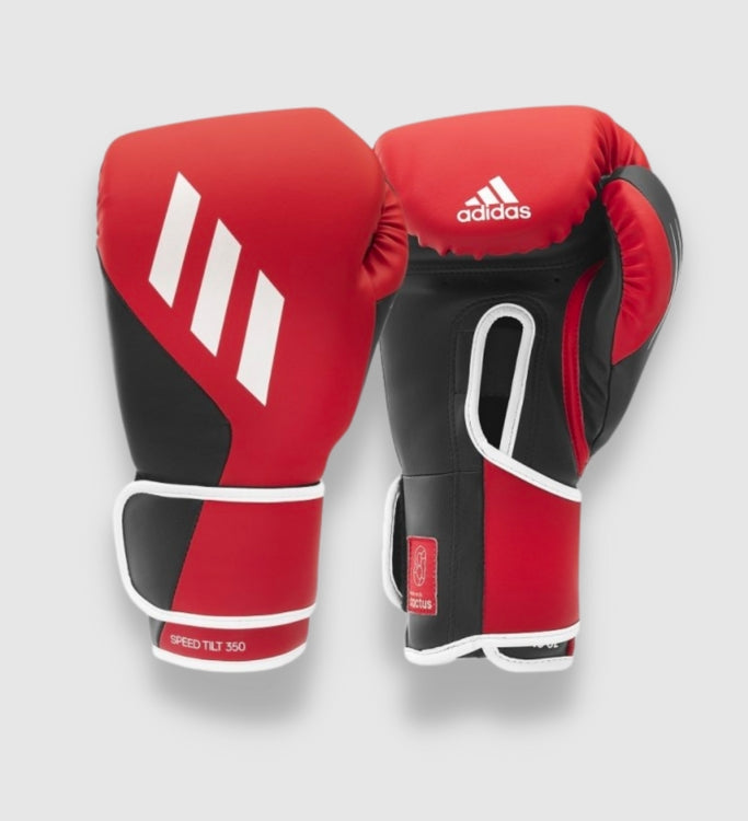 Adidas (Kick)Bokshandschoenen Speed TILT 350V Pro - Rood/Wit/Zwart - (Kick)Bokshandschoenen