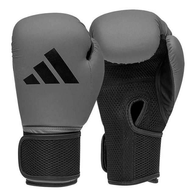 Adidas Boxhandschuhe + Boxsack Kinder – Grau/Schwarz