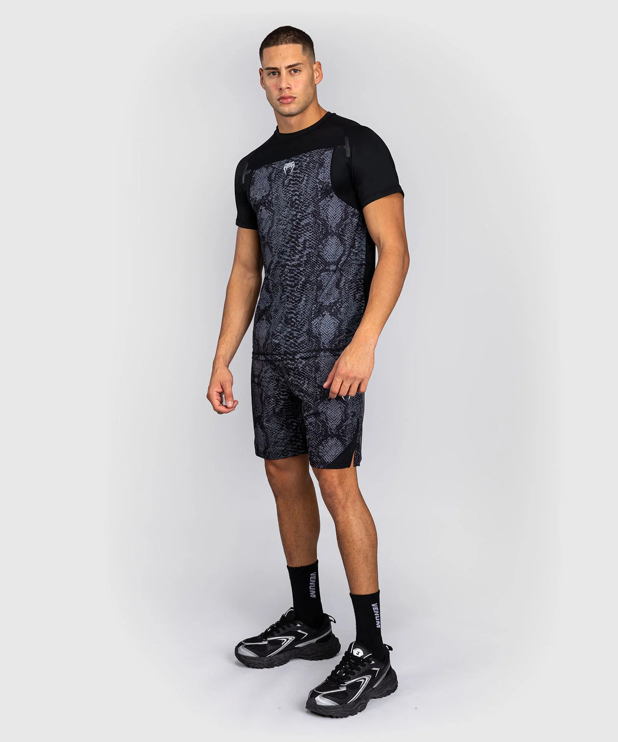 Venum Dry-Tech T-Shirt G-Fit Scales - Zwart/Grijs