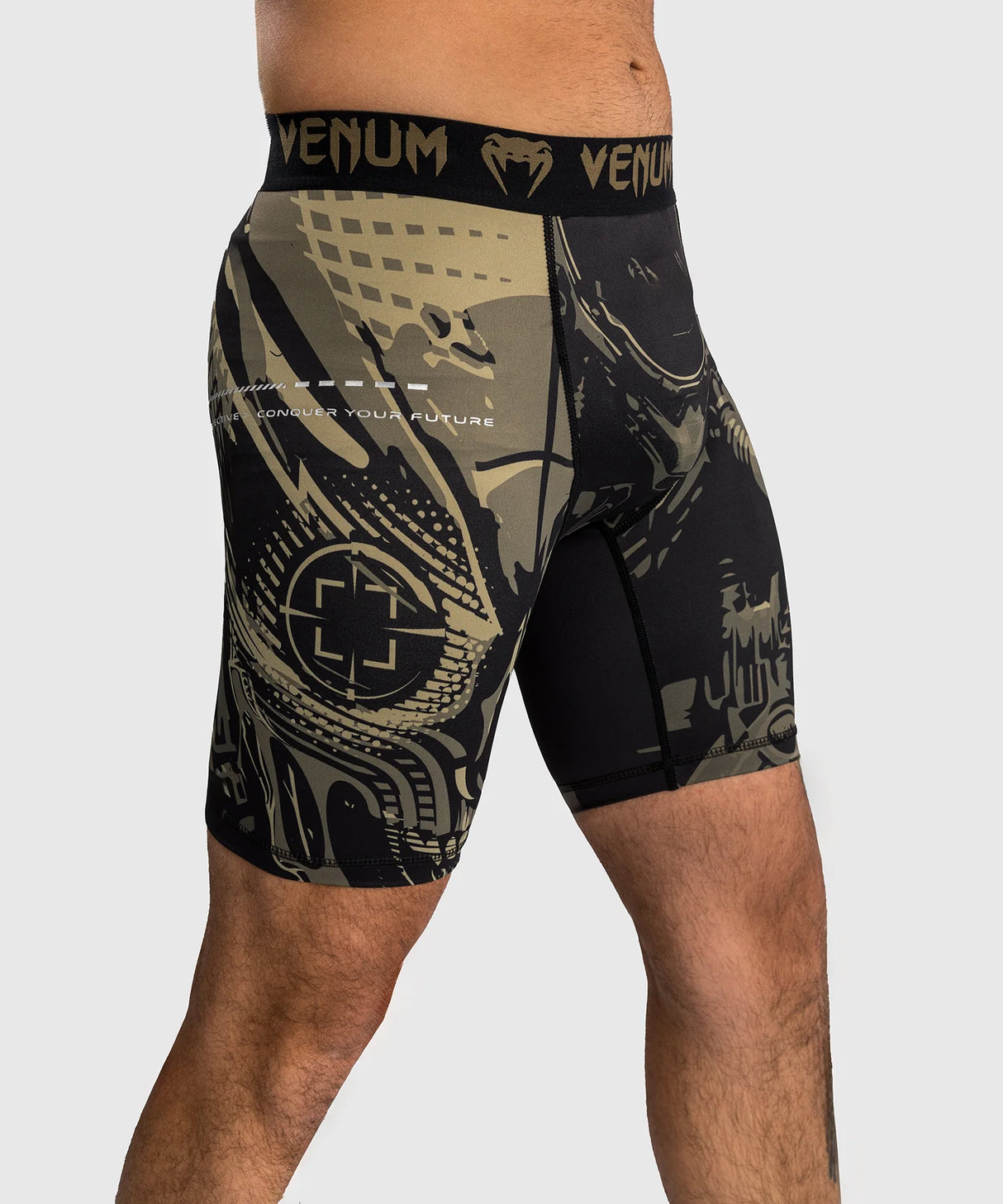 Venum Compressie Shorts Invader - Zwart/Zand