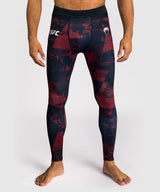 Venum UFC Compressiebroek Zenith - Marineblauw/Bordeauxrood/Zilver