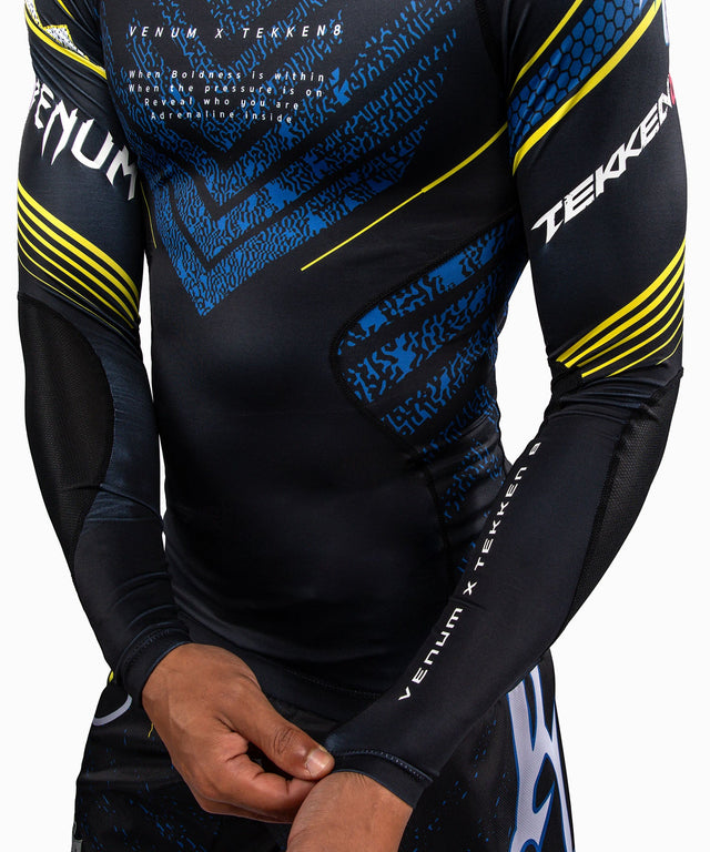 Venum Rashguard TEKKEN 8 King – Schwarz/Gelb – Foto 7