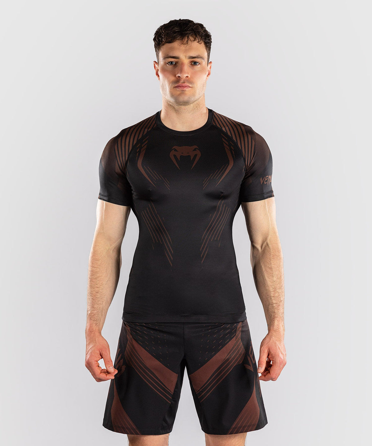 Venum Rashguard No-Gi 6.0 - Zwart/Bruin