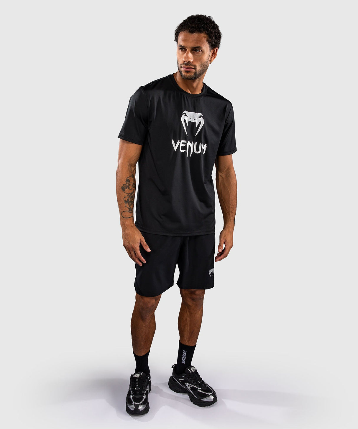 Venum T-Shirt Classic Dry Tech - Zwart/Zilver