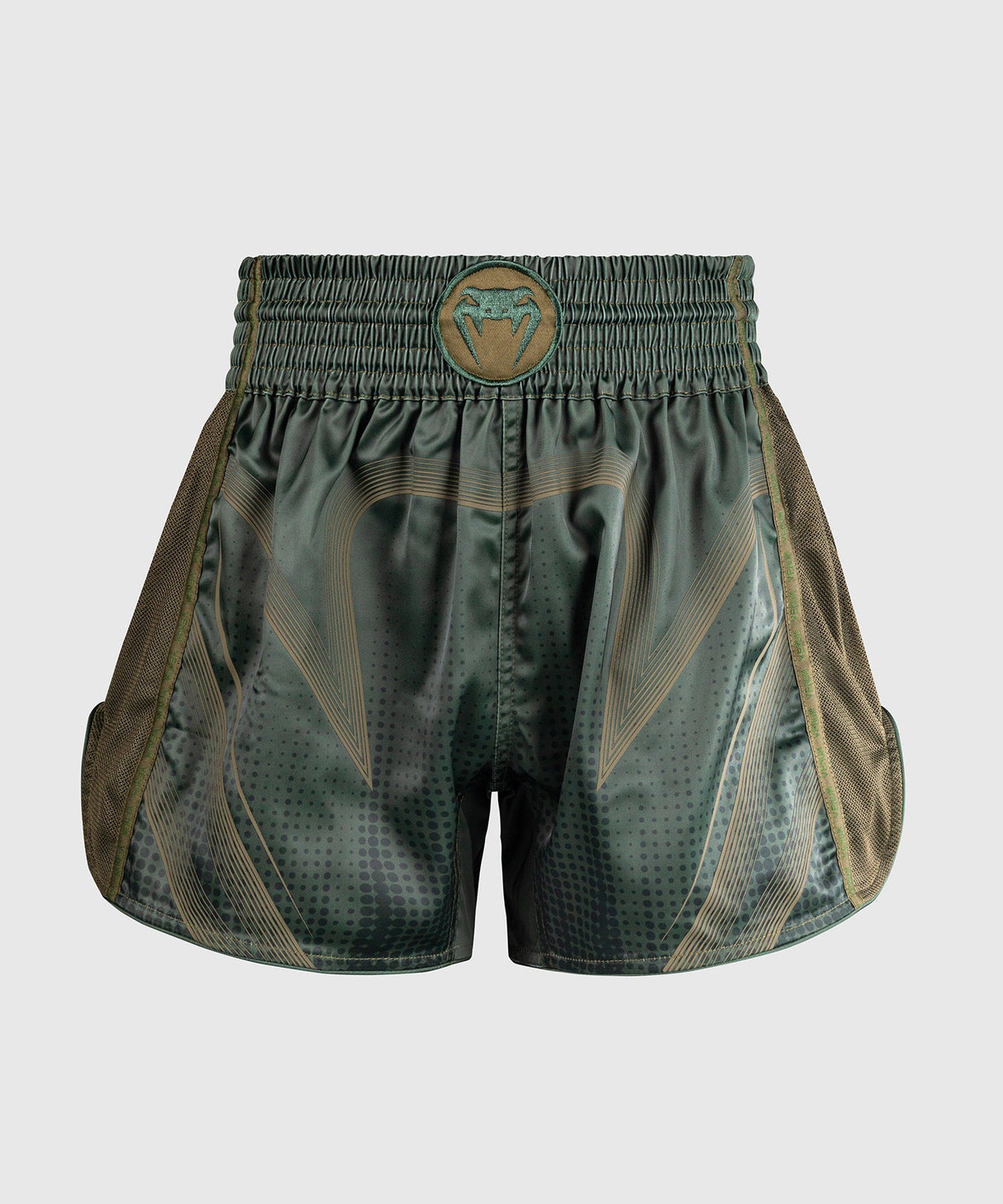 Venum Muay Thai Shorts Stealth - Kaki/Donkergroen