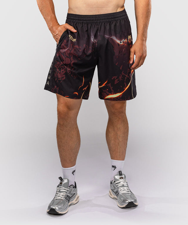 Venum Trainingsshorts Sukuna - Zwart/Lichtbeige