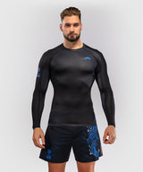 Venum Rashguard Thunder Dragon - Zwart/Koningsblauw