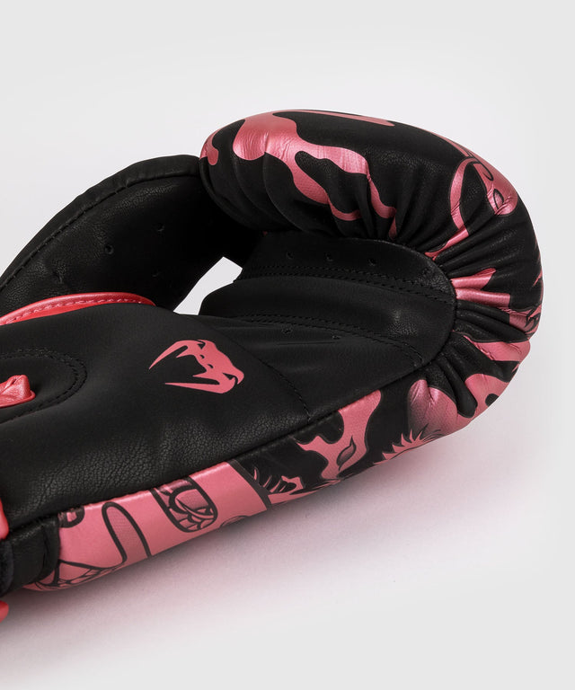 Guantes de boxeo Venum Impact Dragon's Flight – Negro/Rosa Metálico