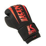 King Pro Boxing Revo Boxing Gloves - Black/Red 